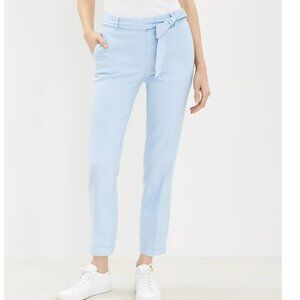 NWT LOFT Devin Tie Waist Slim Pants In Twill